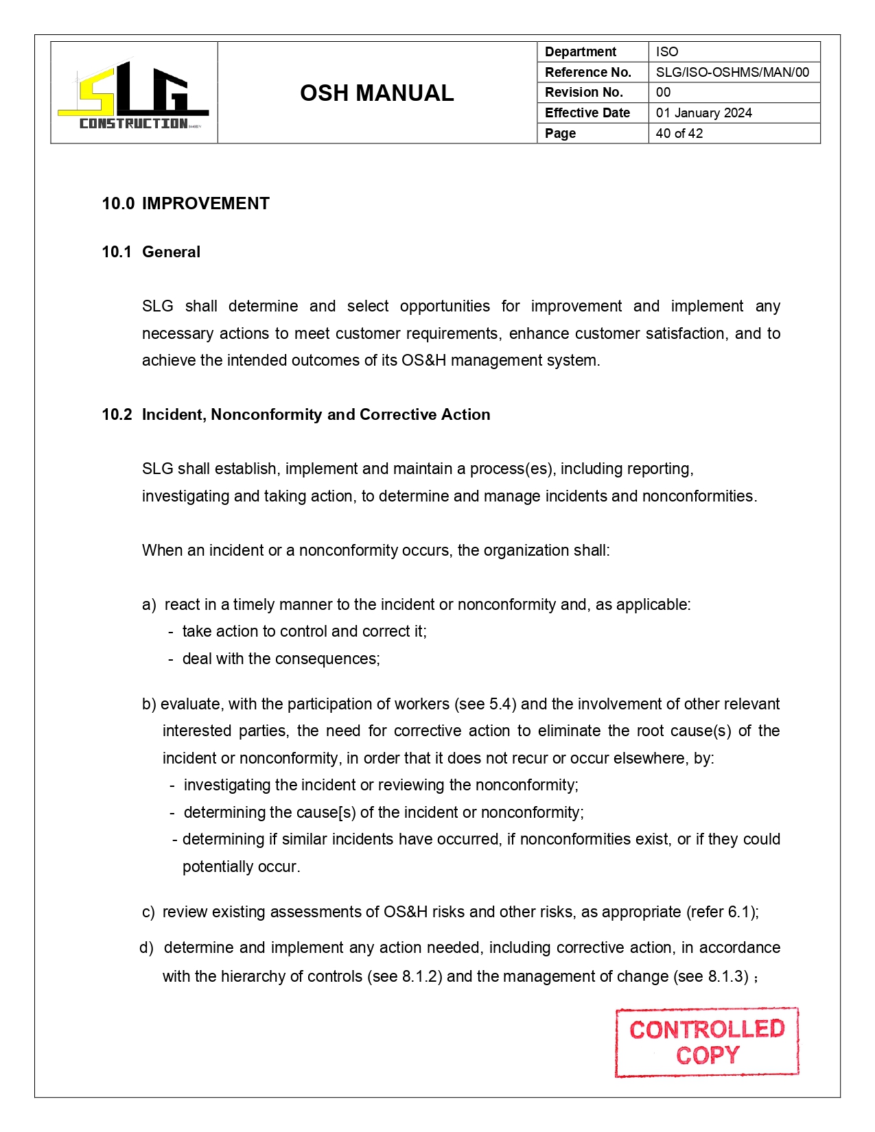 OSH Manual Page 42